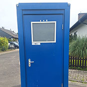 Ansicht Baustellentoilette