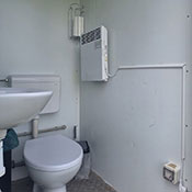 Ansicht Baustellentoilette
