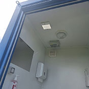Ansicht Baustellentoilette