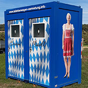 Ansicht Toilettencontainer