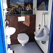 Ansicht Toilettencontainer
