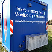 Ansicht Toilettencontainer